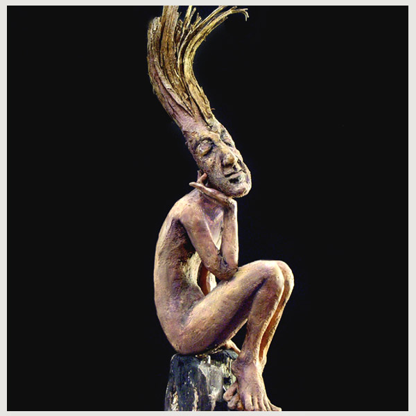 sculptures figurative clay Tatjana Raum