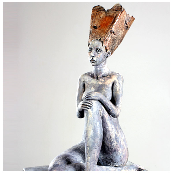 sculptures figurative clay Tatjana Raum